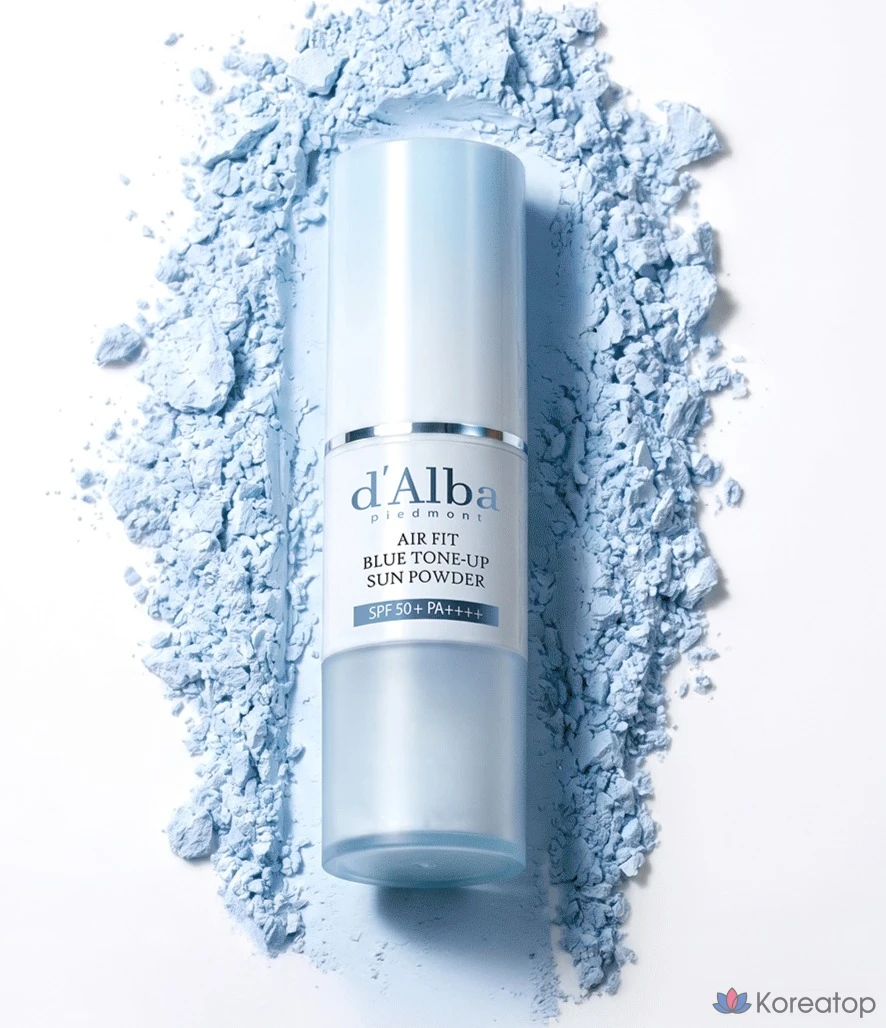 Солнцезащитная пудра d'Alba Air Fit Blue Tone-up Sun Powder SPF50+ PA++++, 5.5 г, 1 шт.
