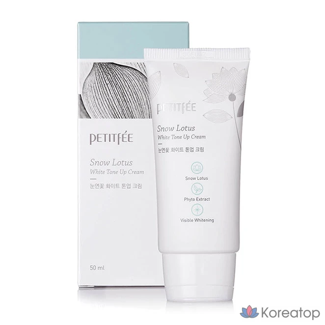 Крем для лица Petitfee Eye Lotus Whitening Tone-up, 50 мл, 1 шт.