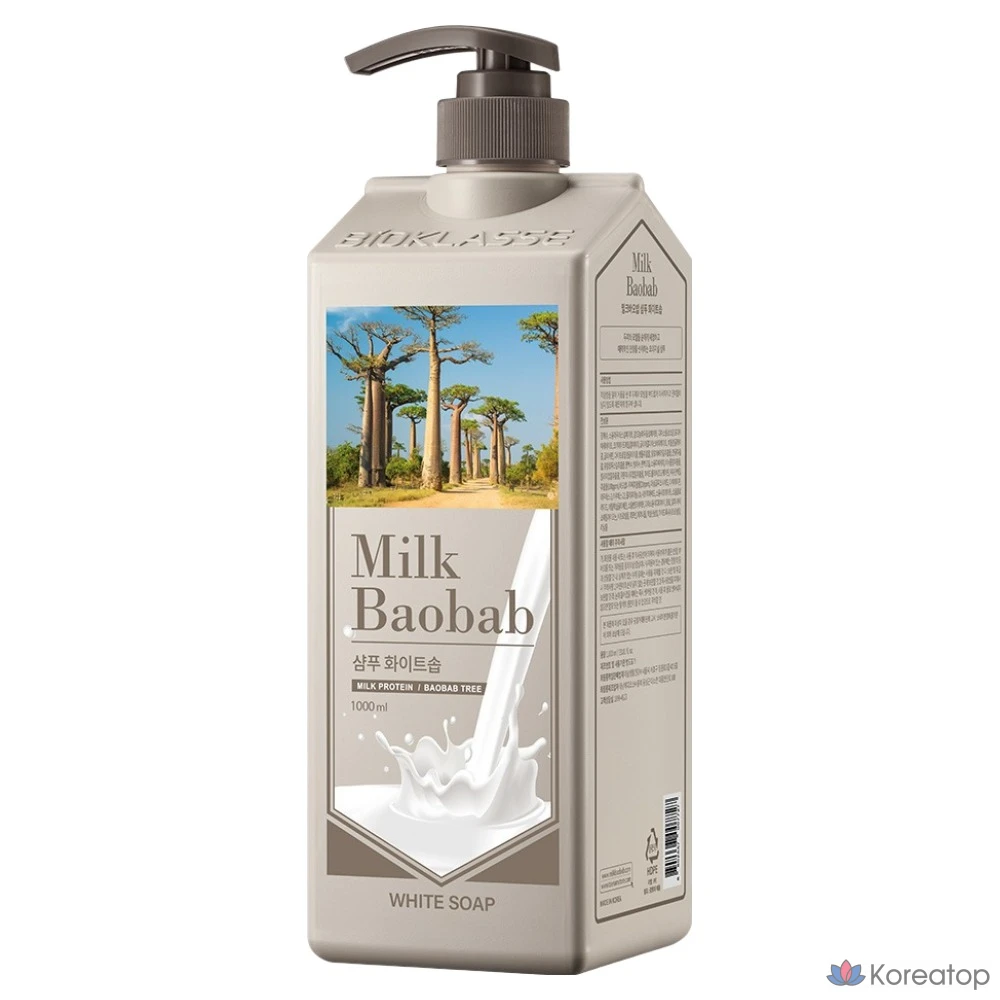 Шампунь Milk Baobab Shampoo White Soap Scent, 1 л, 1 шт.