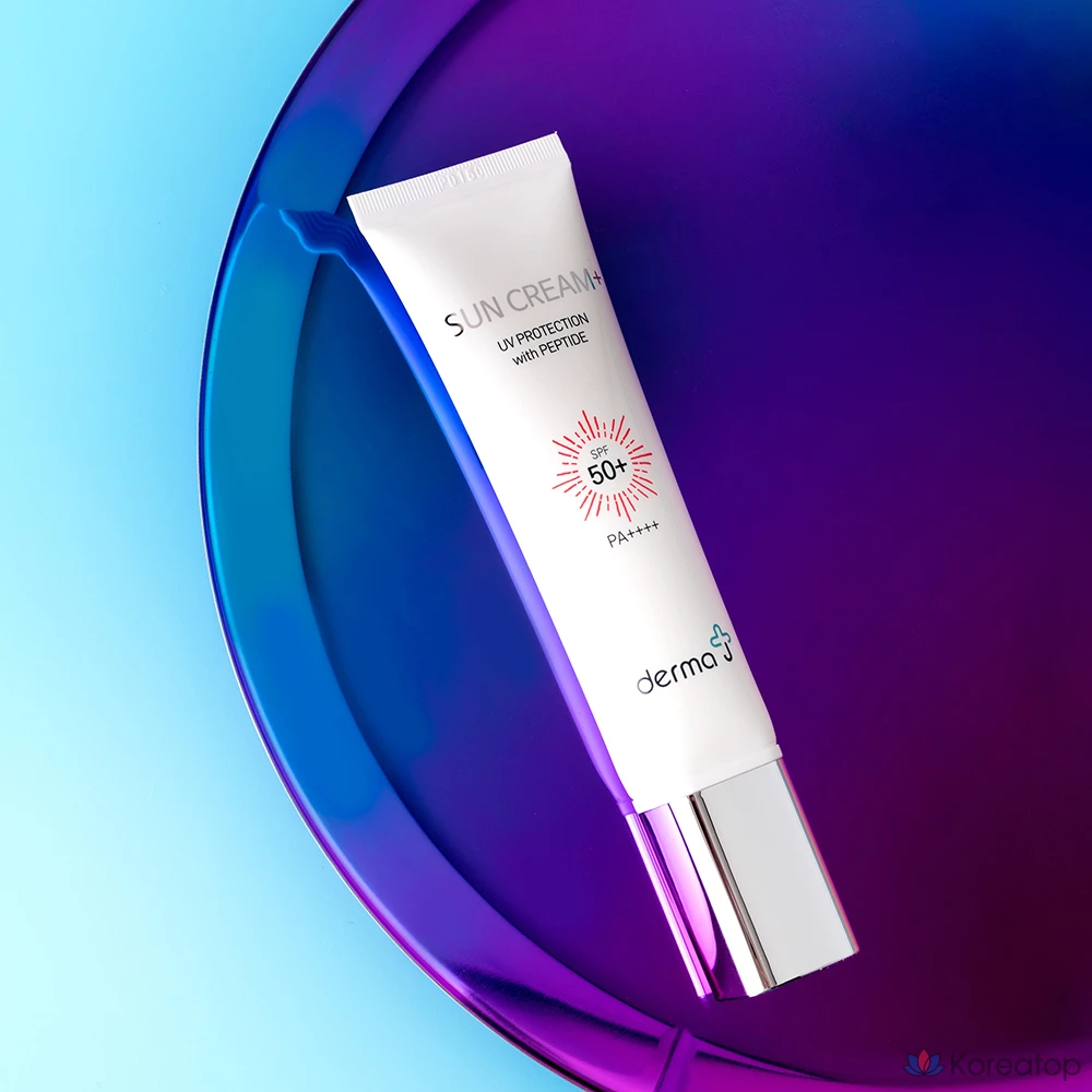 Солнцезащитный крем Derma J Peptastin Sun Cream Plus SPF50+ PA++++, 50 мл, 1 шт.