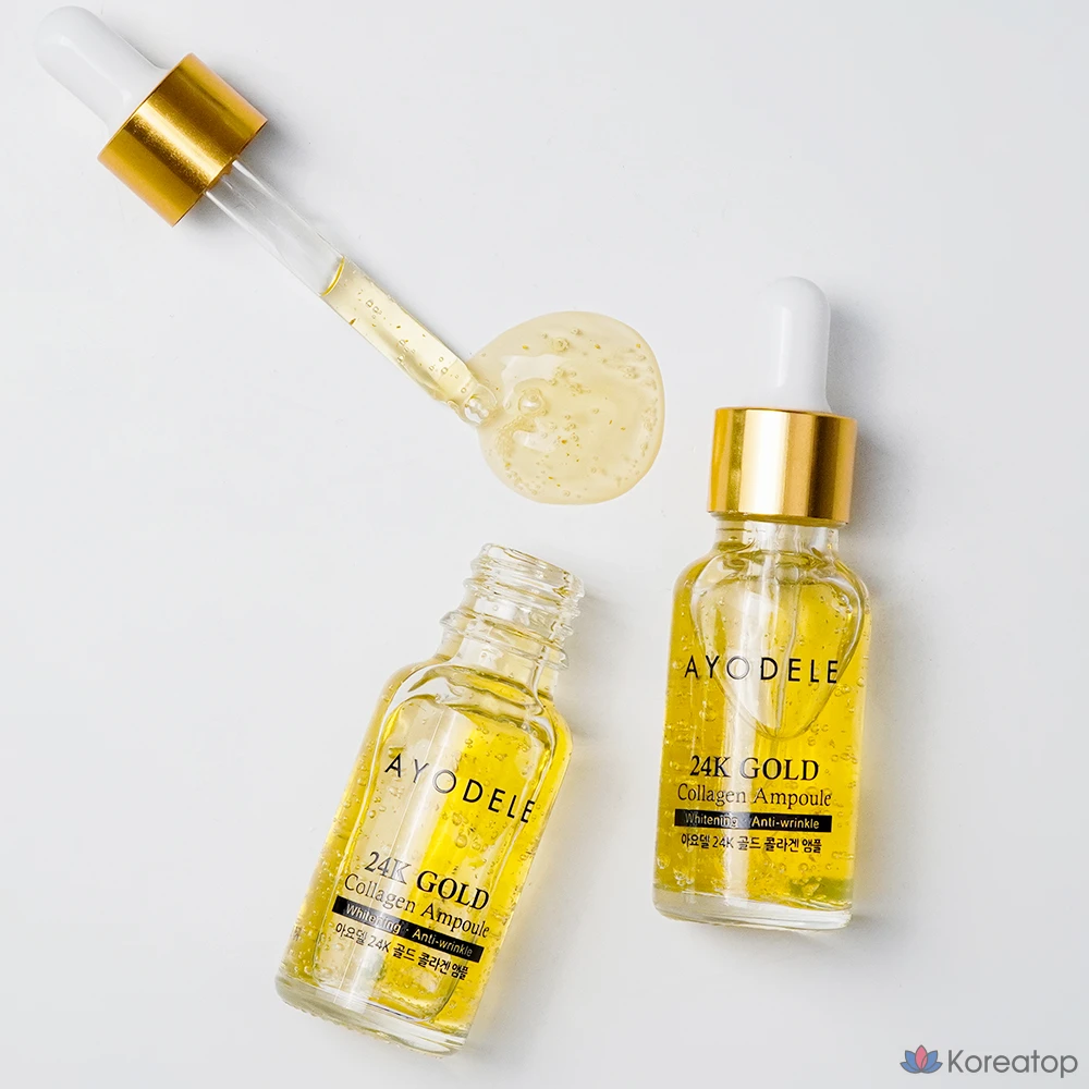 Ампульная сыворотка AYODELE 24K Gold Collagen Ampoule, 20 мл, 1 шт.