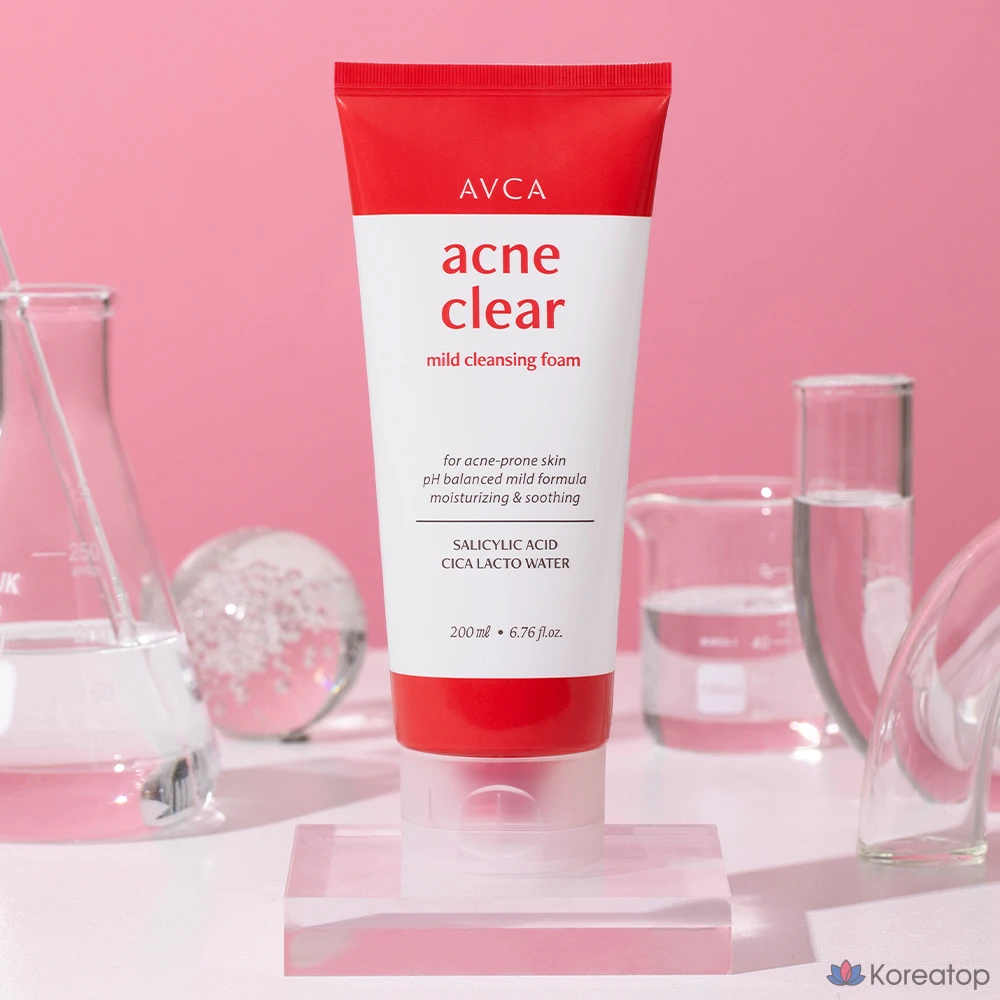 Очищающая пенка AVCA Acne Clear Cleansing Foam, 200 мл, 1 шт.