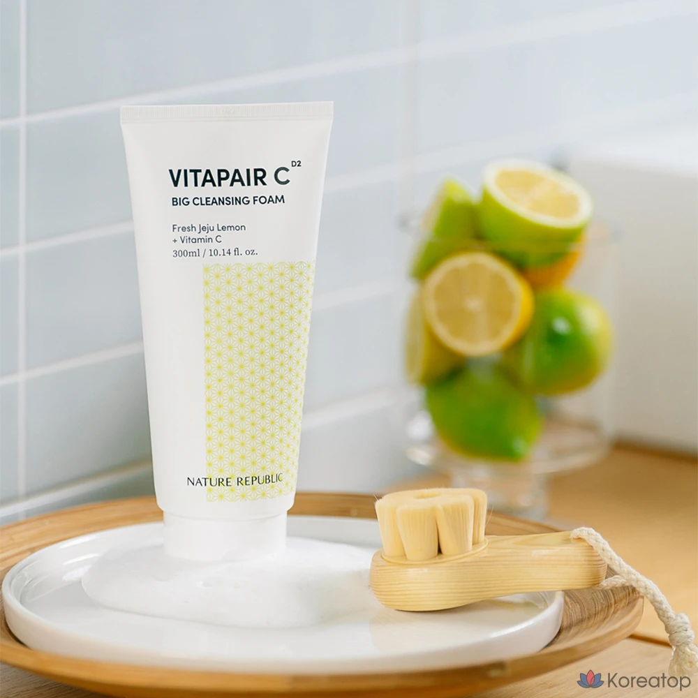 Очищающая пенка Nature Republic Vita Pair C Big Cleansing Foam, 300 мл, 1 шт.