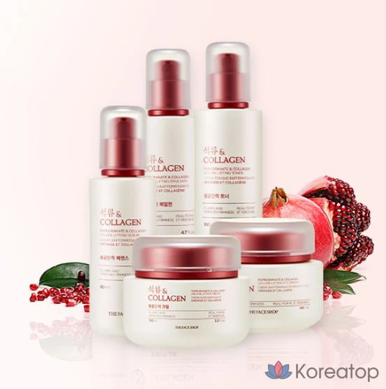 Омолаживающий крем для глаз The Face Shop Pomegranate & Collagen Volume Elasticity Eye Cream, 50 мл, 1 шт., фото 2
