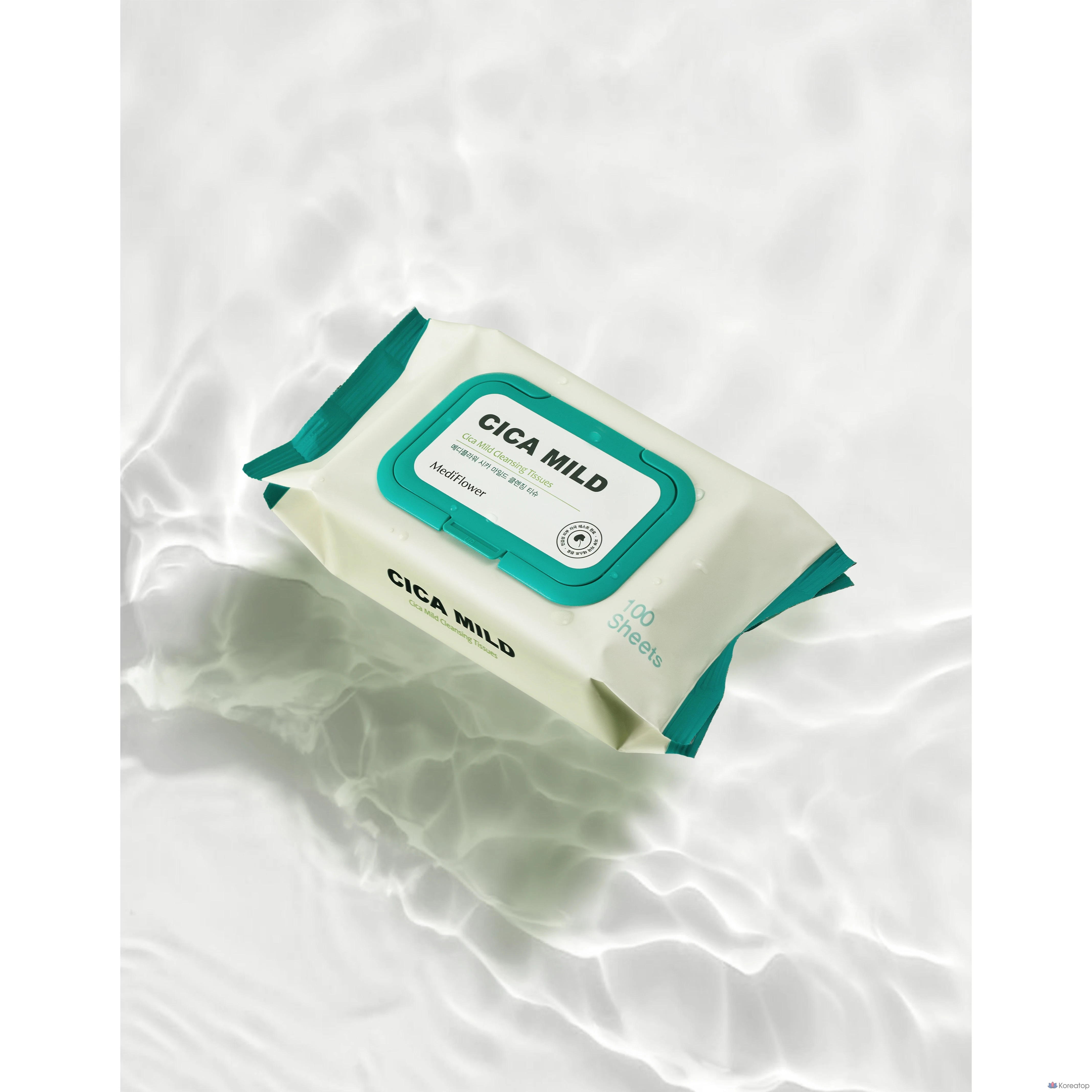 Салфетки для снятия макияжа MediFlower Cica Mild Cleansing Tissue, 100 шт.