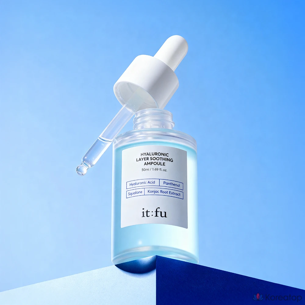 Ампульная сыворотка REJURAN It’s Pure Hyaluronic Acid Ampoule PDRN Panthenol Squalane, 50 мл, 1 шт.