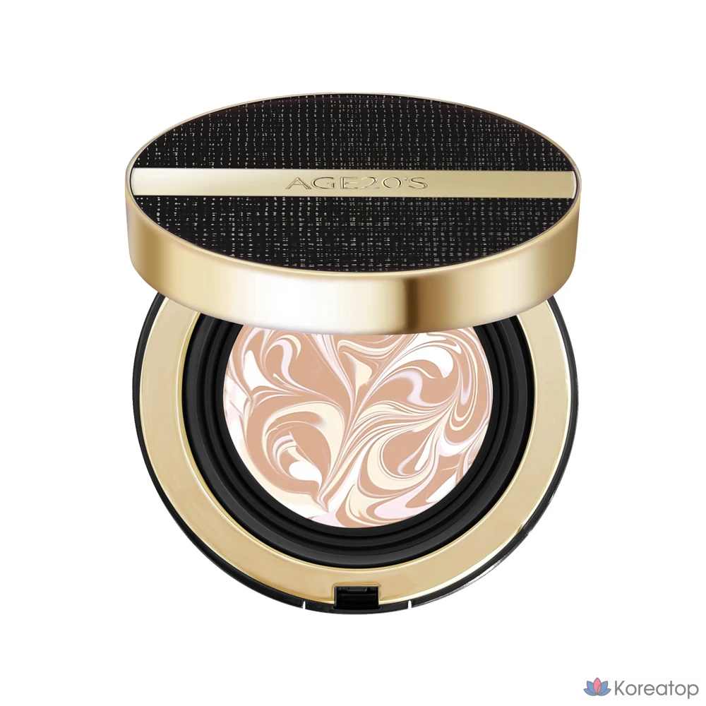 Кушон AGE 20S Ampoule Essence Pact Gold Volume Shot, оттенок 23 Medium Beige, 1 шт.