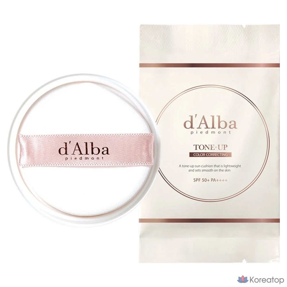 Кушон для лица d'Alba Waterfull Tone-Up Sun Cushion Refill SPF50+ PA++++, 15 г, 1 шт.