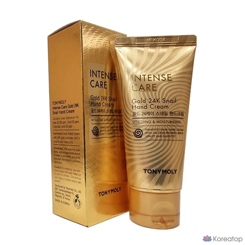 Крем для рук Tony Moly Gold 24K Snail, 60 мл, 1 шт.