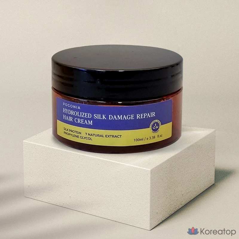 Крем для волос Pogonia Damage Hair Repair Silk Cream Perm Dye Damage Recovery Curl Cream, 100 мл, 1 шт.