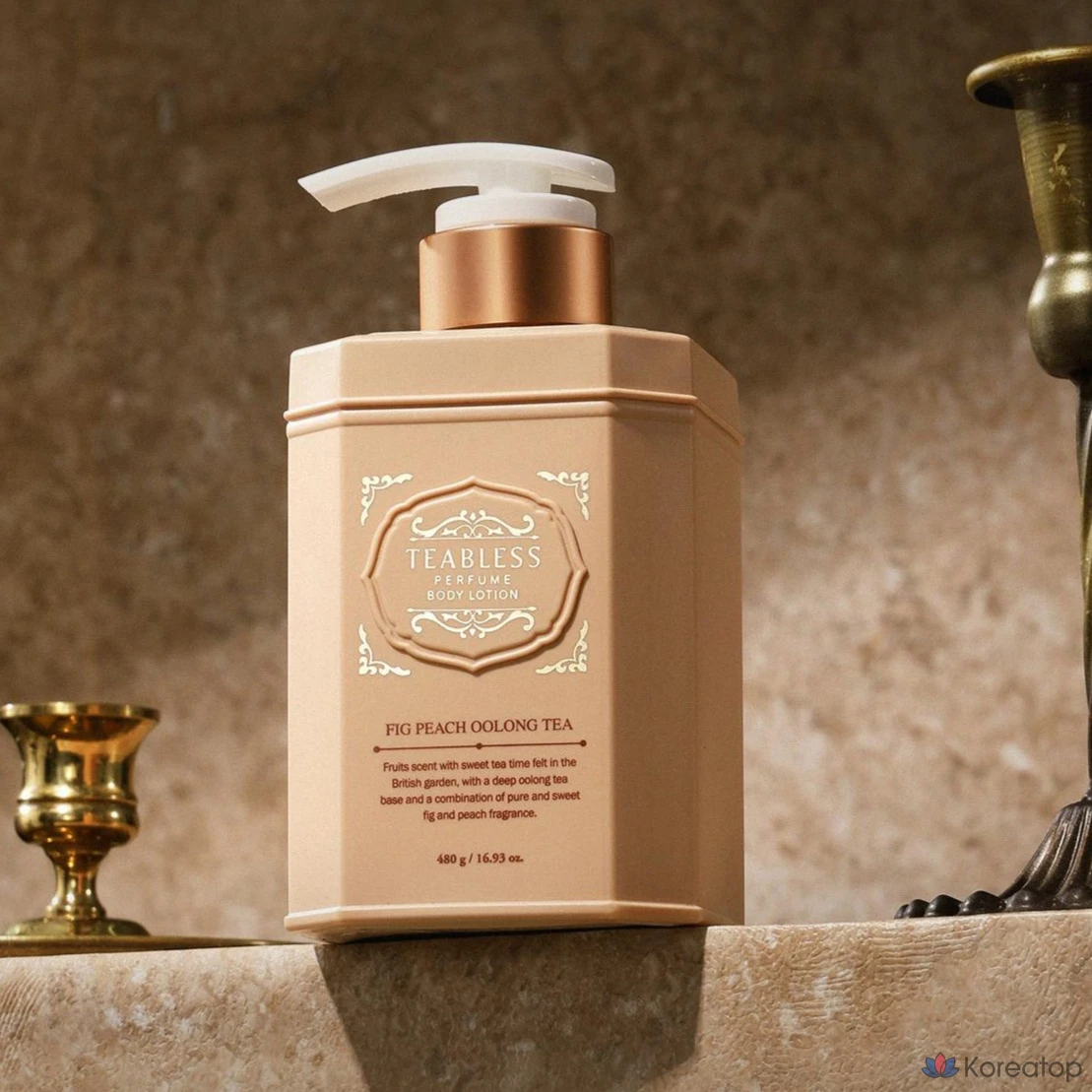 Набор для ухода TEABLESS Perfume Body Lotion + Body Wash + Gift Box Set, аромат Oolong Tea Fig Peach, 2 шт., фото 2