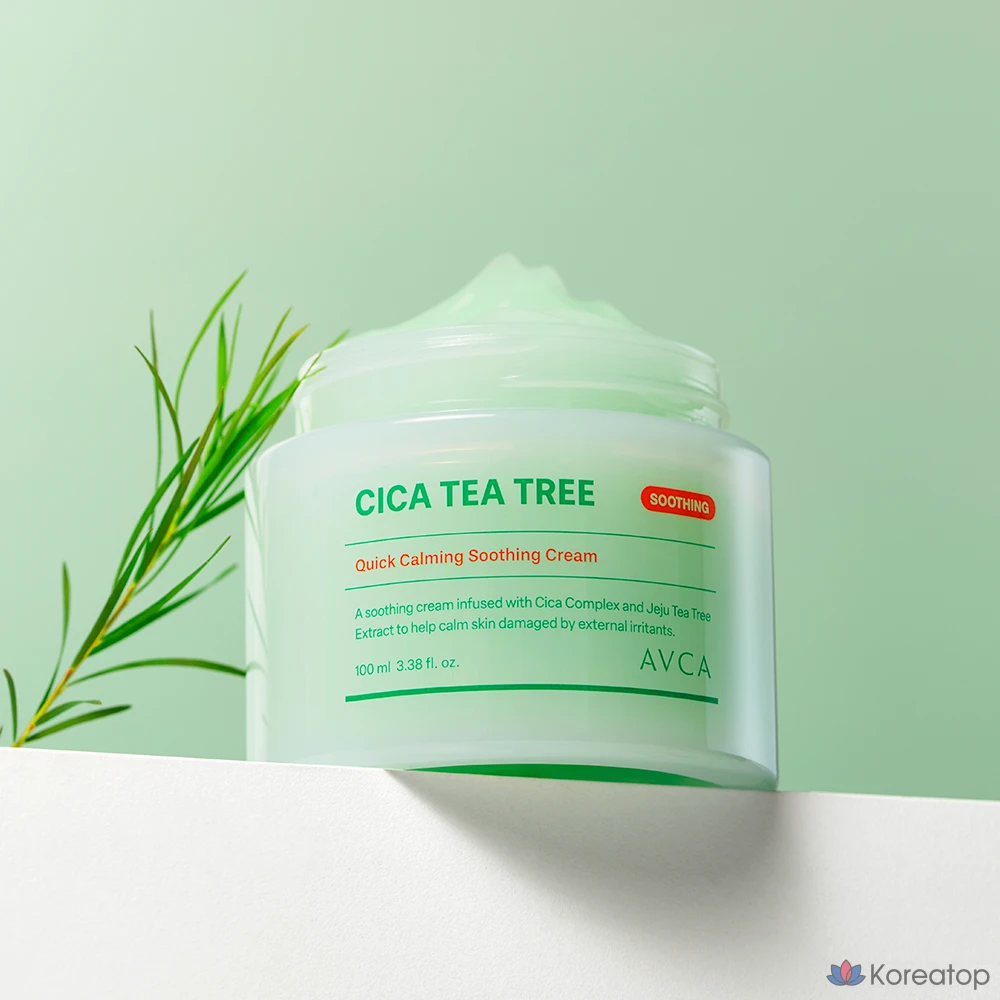 Крем AVCA Quick Calming Cica Tea Tree Rebalancing Soothing Cream, 100 мл, 1 шт.