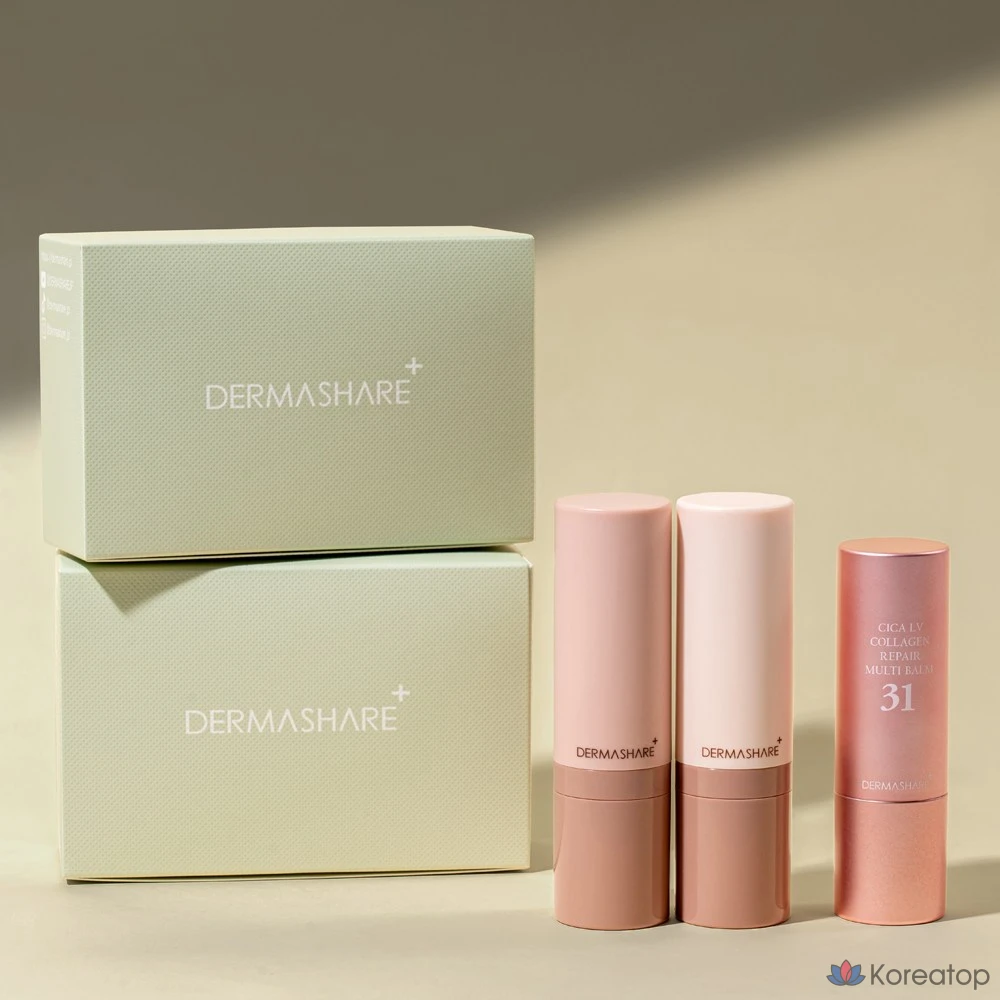 Фундамент-стик Dermashare Vegan Natural Cover Stick, оттенок 23 + Cica LV Collagen Repair Multi Balm, 14 г + 11 г, 1 шт., фото 2