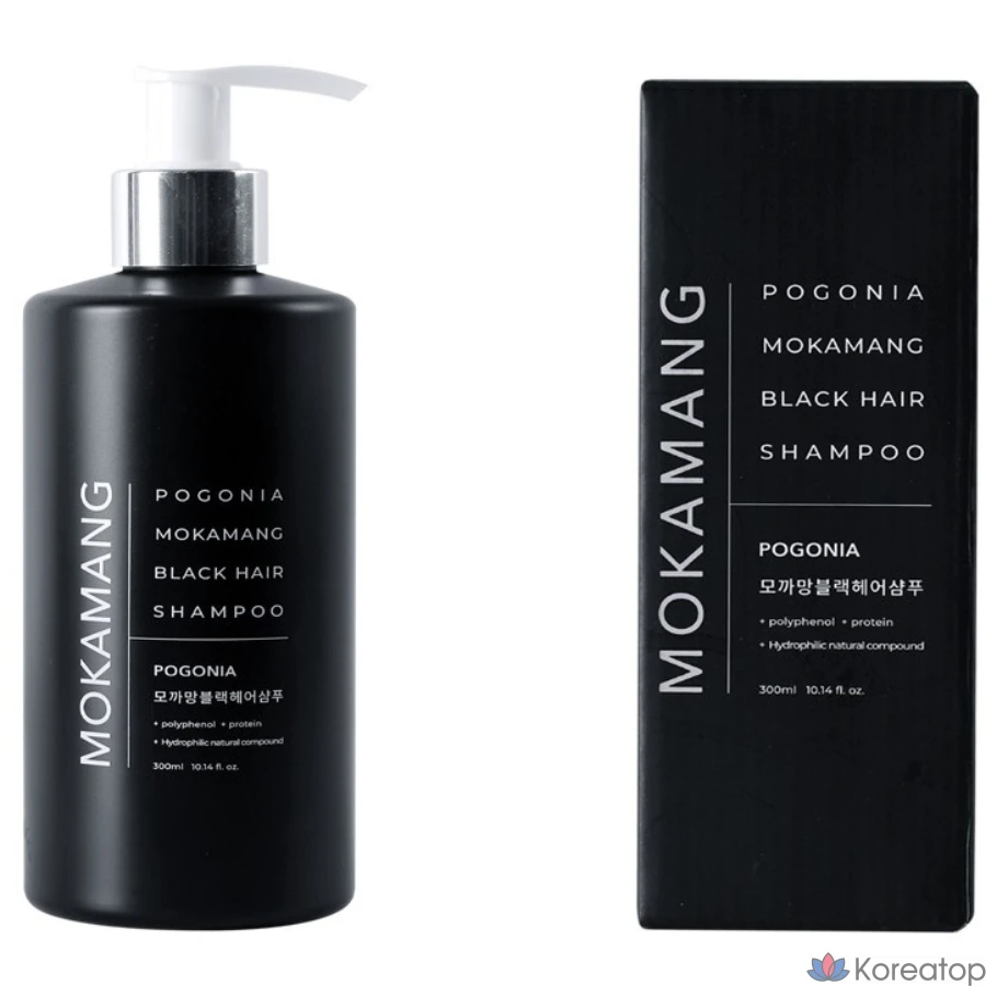 Шампунь для окрашивания седины Pogonia Mocca Mange Black Hair, 300 мл, 1 шт.
