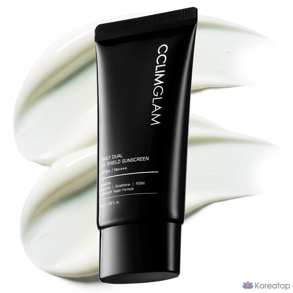 Солнцезащитный крем CCLIMGLAM UV Shield Vegan Daily Sun Cream SPF50+ PA++++, 50 мл, 1 шт.