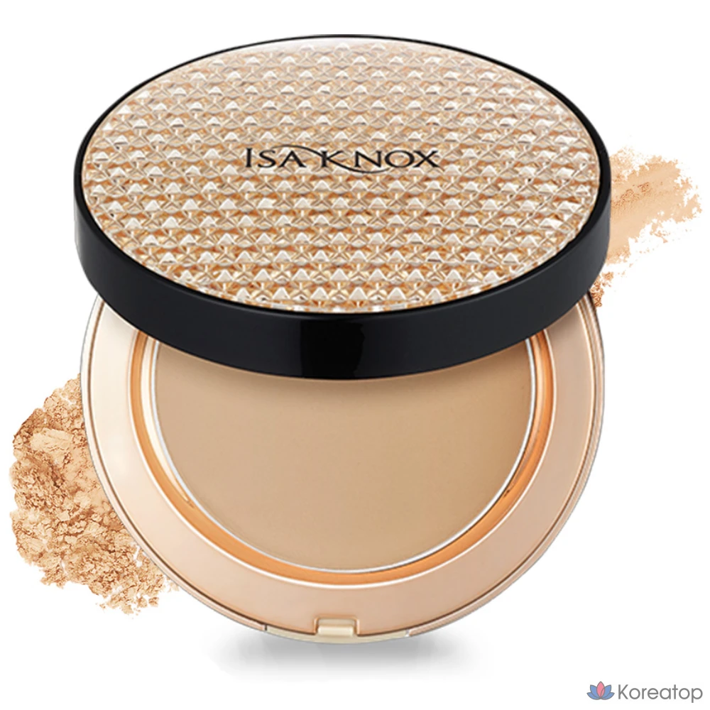 Компактная пудра Isa Knox Cover Supreme Rich Essence Two-Way Pact, оттенок 23 Natural Beige, 10 г, 1 шт.