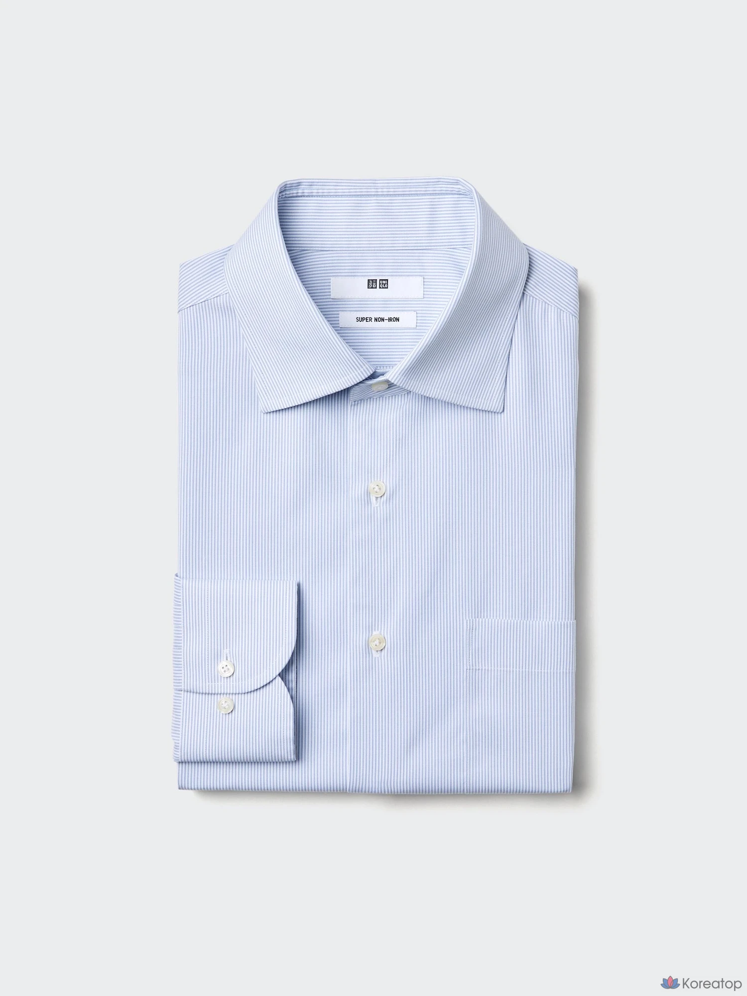 Рубашка Uniqlo Super Non-Iron Shirt (Semi Wide Collar)