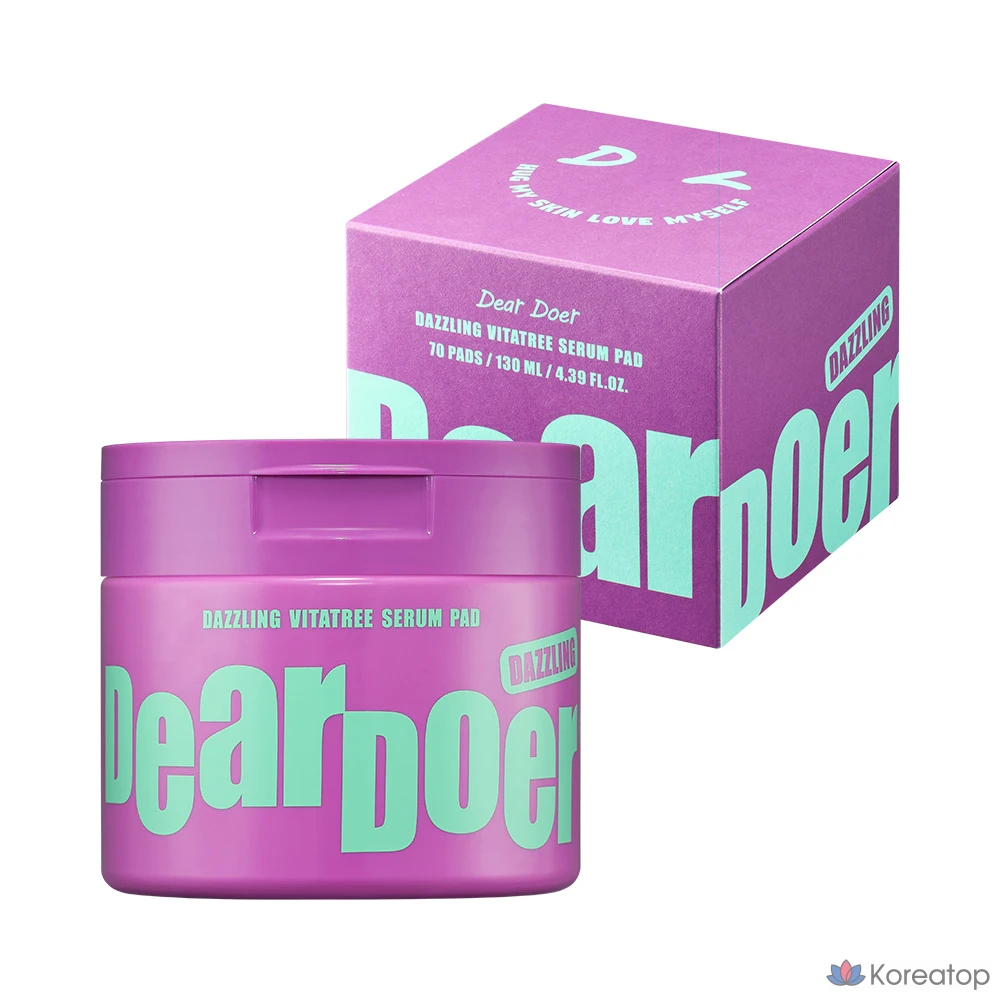 Сыворотка-пэды Dear Doer Dazzling Vit Tree Vitamin C Serum Pad, 70 шт.