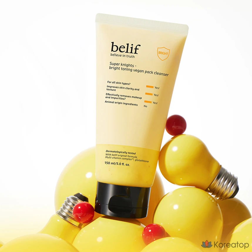 Пенка для умывания Belif Super Knights Bright Toning Vegan Pad Cleanser, 150 мл, 1 шт.