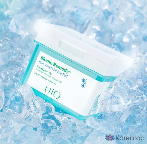Пэды для лица UIQ Biome Remedy Pore Reset Cooling Pad, 180 мл, 80 шт.
