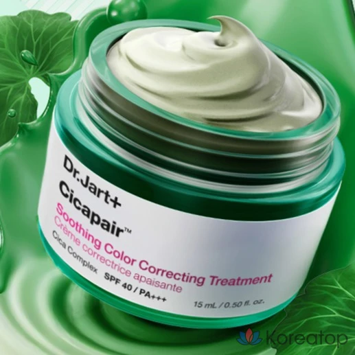 Крем Dr. Jart+ Cicapair Soothing Color Correcting Treatment, оттенок Green, 15 мл, 1 шт.