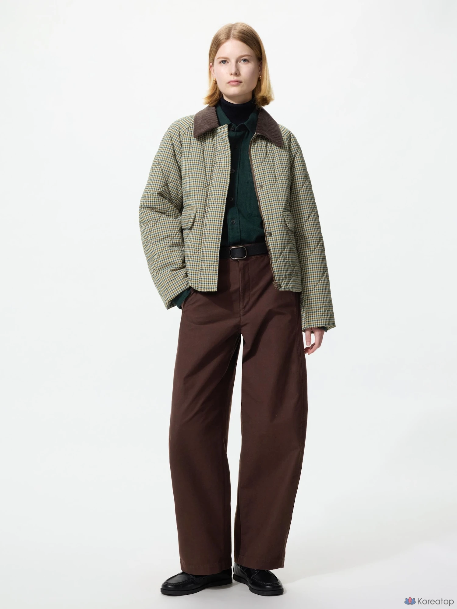 Куртка утепленная Uniqlo Padded Utility Short Jacket, принт