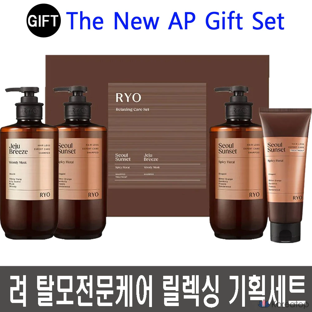 Набор для ухода Ryo Relaxing Care Seoul Sunset Jeju Breeze Set, 1 шт.