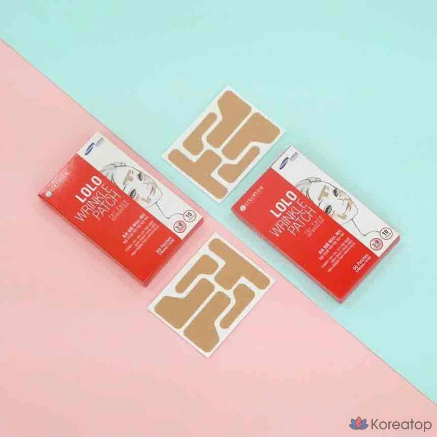 Патчи для лица LOLO SKINNY Deep Wrinkle Patch Forehead Eye Area Lifting, 10 шт.