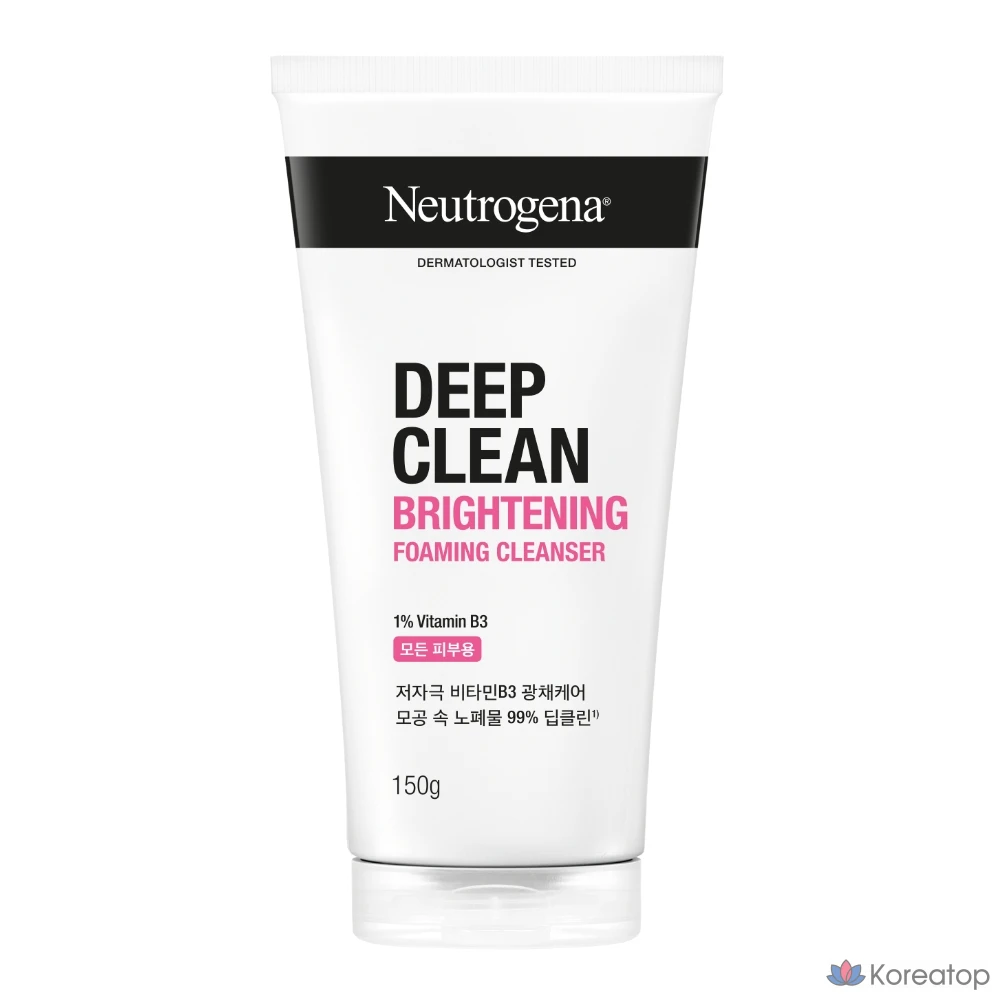 Очищающая пенка Neutrogena Deep Clean Brightening Foaming Cleanser, 150 г, 1 шт.