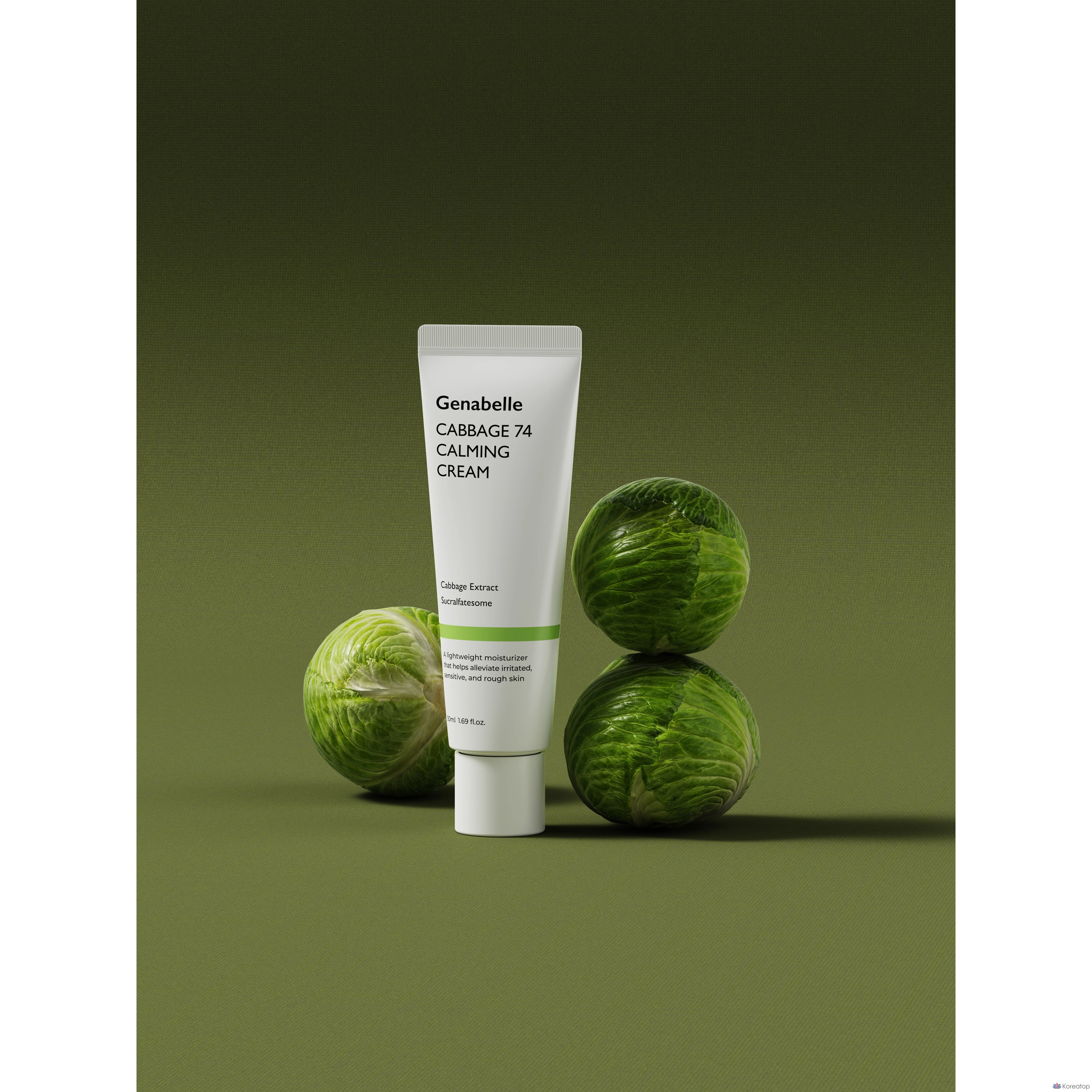 Крем для лица Genabelle Cabbage 74 Calming Moisture Cream, 50 мл, 1 шт.