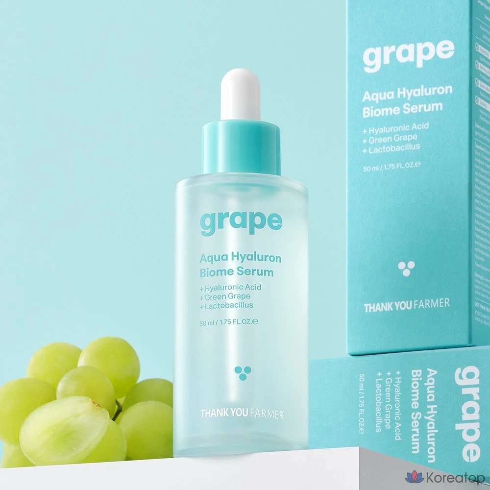 Сыворотка Thank You Farmer Grape Aqua Biome Serum, 50 мл, 1 шт.