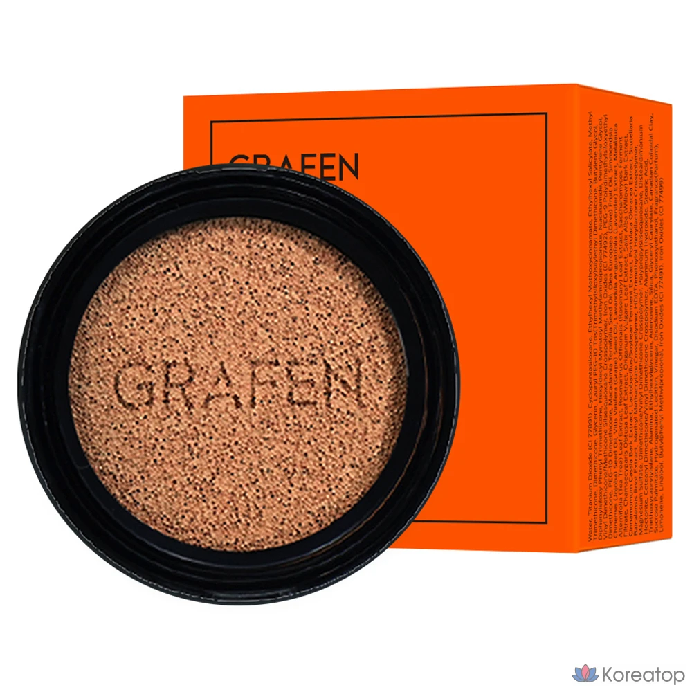 Кушон для лица GRAFEN Handsome Cover Cushion Refill, оттенок 3, 14 г, 1 шт.