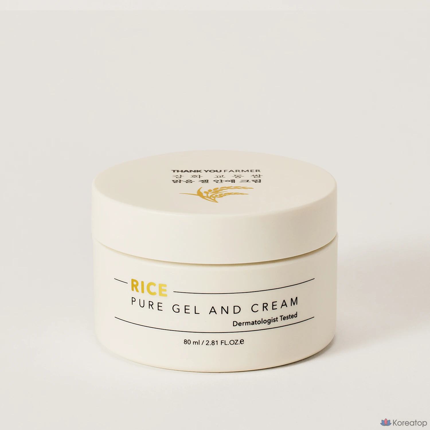 Крем для лица Thank You Farmer Enhanced Kyodong Rice Clear Gel Cream, 80 мл, 1 шт.
