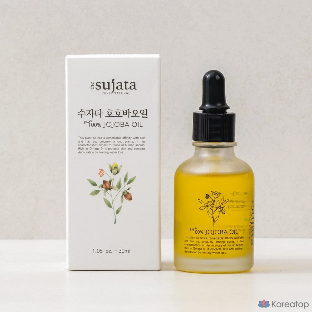Масло жожоба Sujata Hojoba Oil Cold Pressed Unrefined Pure, 30 мл, 1 шт.