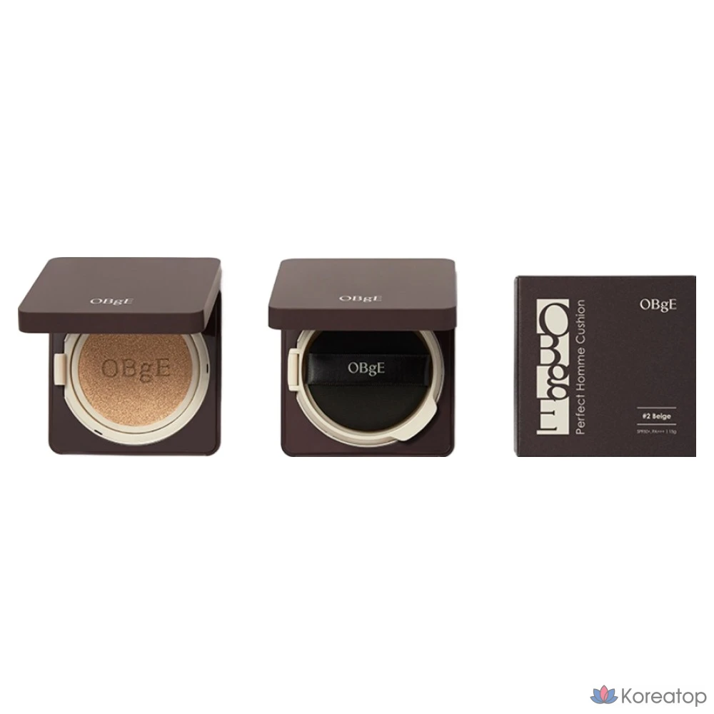 Кушон OBge Perfect Homme Cushion, оттенок 1 Ivory, 15 г, 1 шт., фото 2