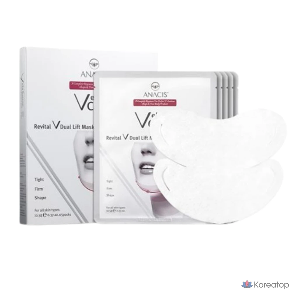 Тканевая маска для лица ANACIS Bella Contour Dual Lift Mask, 5 шт.