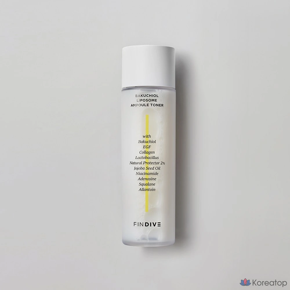 Тонер FINDIVE Bakuchiol Liposome Ampoule Toner, 150 мл, 1 шт.