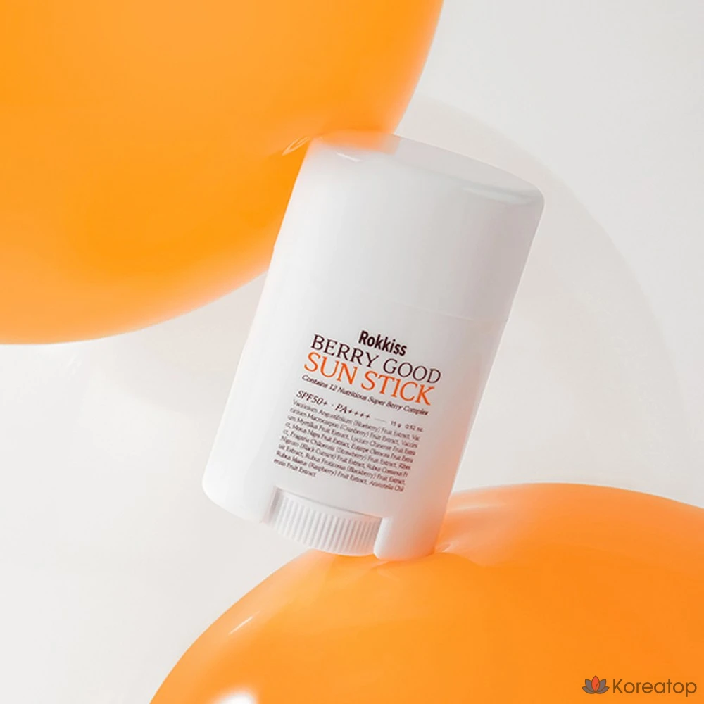 Солнцезащитный стик Rokkiss Berry Good Sun Stick SPF50+ PA++++, 15 г, 1 шт.