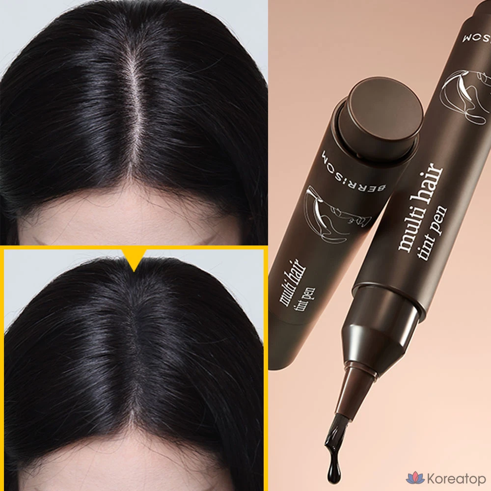 Тинт для волос Berrisom Multi Hair Tint Pen, оттенок Brown, 1 шт.