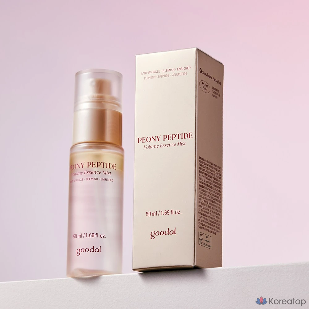 Эссенция-мист Goodal Peony Peptide Wrinkle Essence Mist, 50 мл, 1 шт.