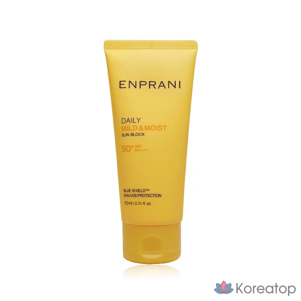 Солнцезащитный крем Enprani Aqua Moist Sunblock SPF50+ PA+++, 70 мл, 1 шт.