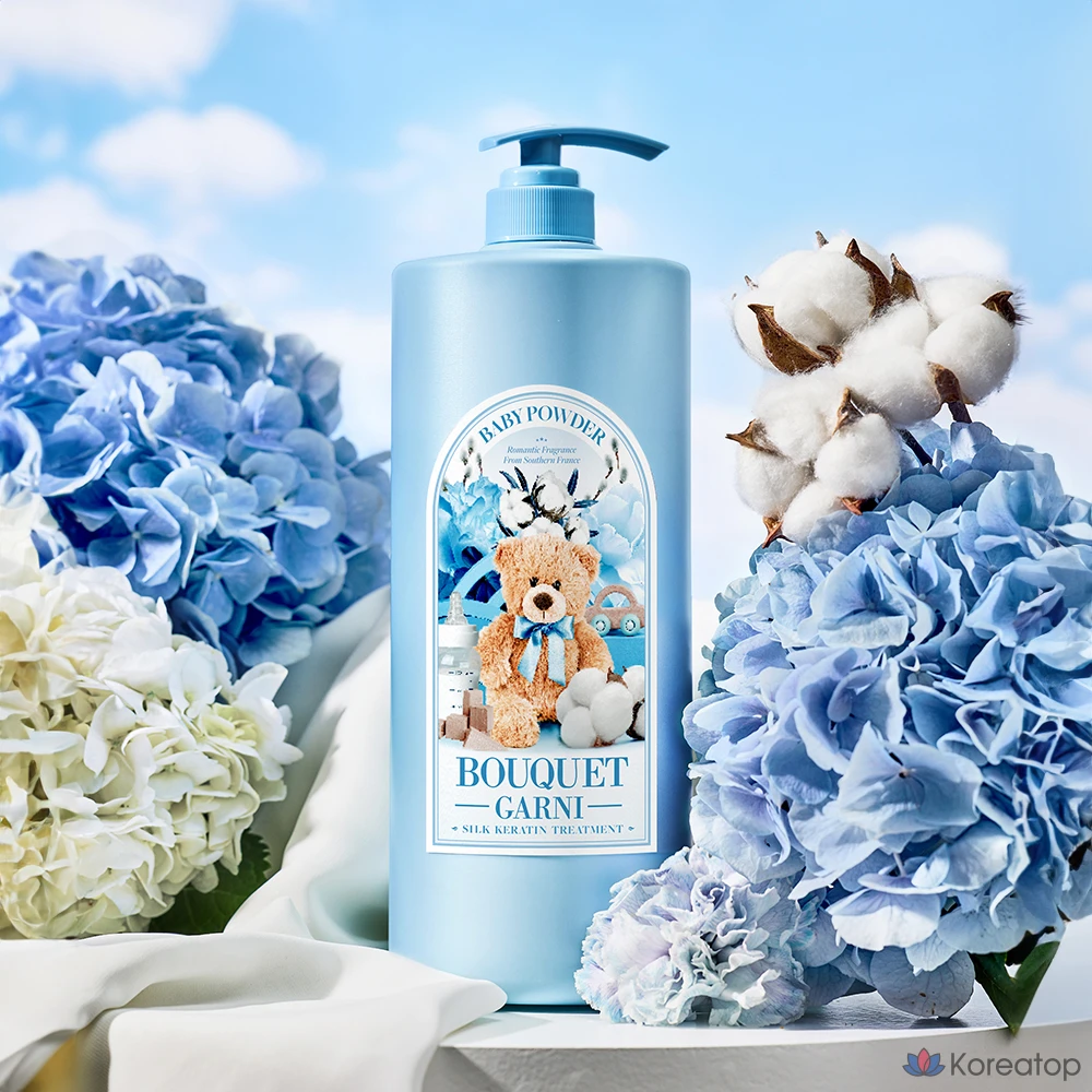 Кондиционер-тритмент Bouquet Garni Silk Keratin Treatment Baby Powder, 1.5 л, 1 шт., фото 2