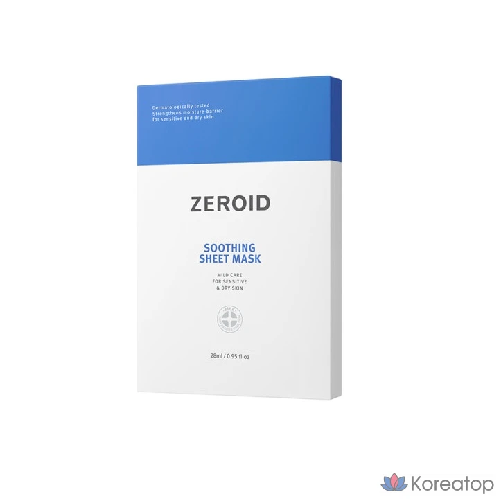 Тканевая маска для лица ZEROID Soothing Sheet Mask, 28 мл, 15 шт.