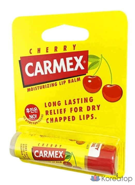 Бальзам для губ Carmex Moisturizing Lip Balm Stick, оттенок Cherry, 4.25 г, 1 шт.