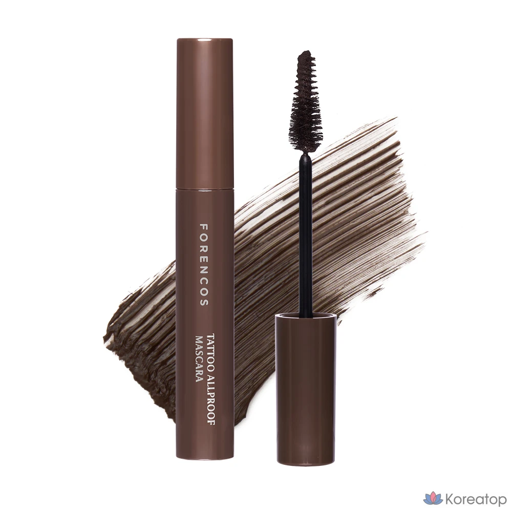 Тушь для ресниц Forencos Tattoo Allproof Mascara, оттенок 02 Deep Brown, 8 г, 1 шт.