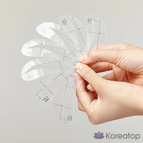 Набор для бровей Marshique Eyebrow Pro Drawing Guide Stencil, 10 шт., 1 шт.