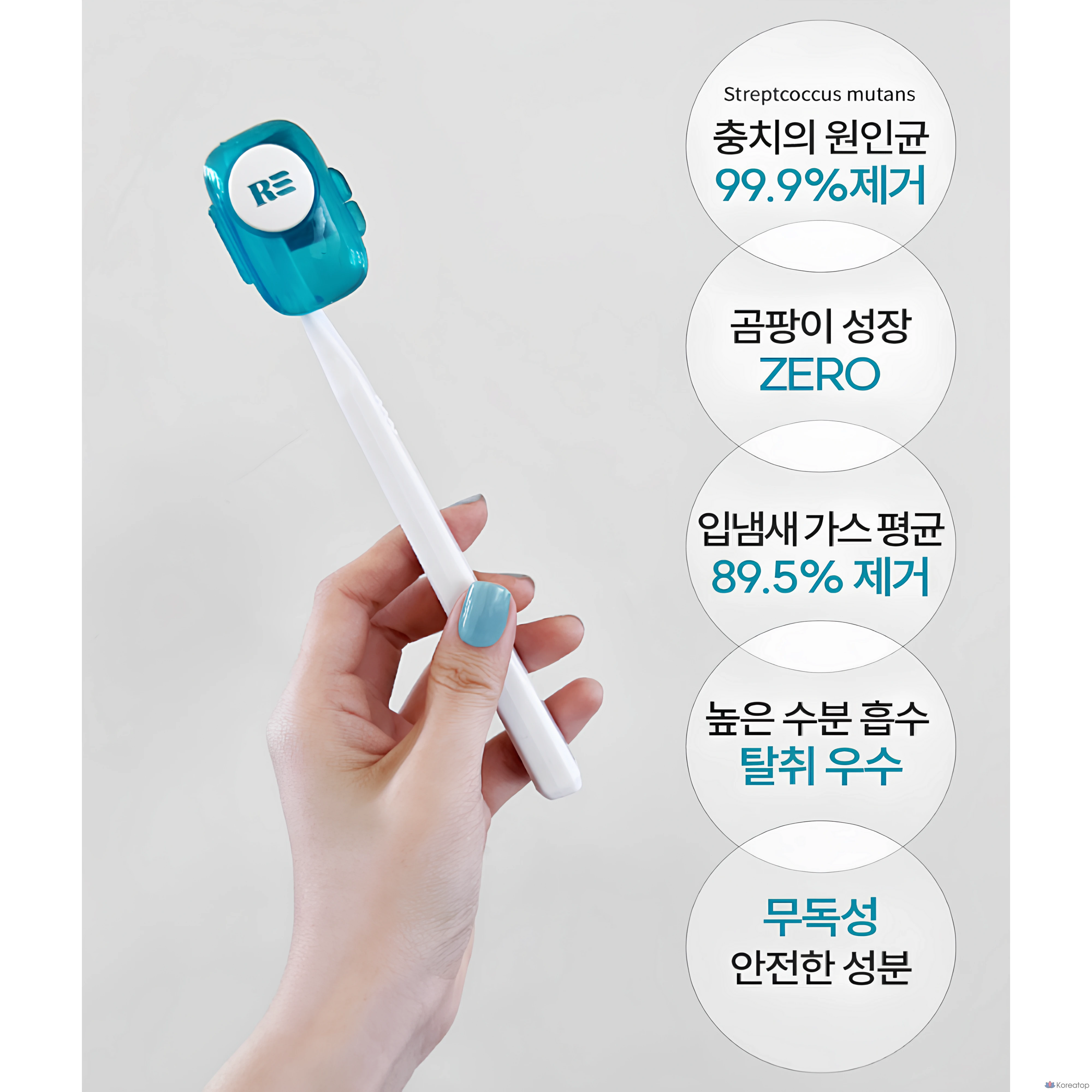 Портативный стерилизатор для зубных щеток Re:Brush Morph, White, 1 шт.