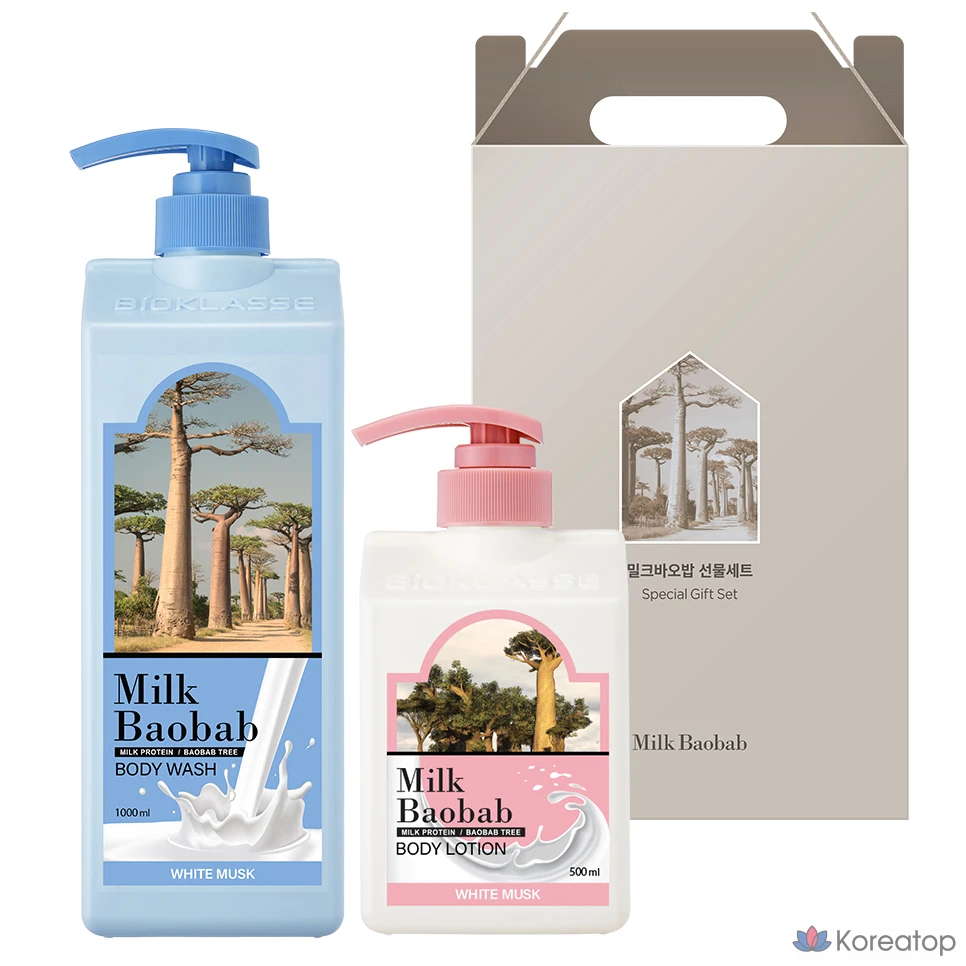 Набор для ухода Milk Baobab White Musk 2-piece Body Care Gift Set, 1 шт.