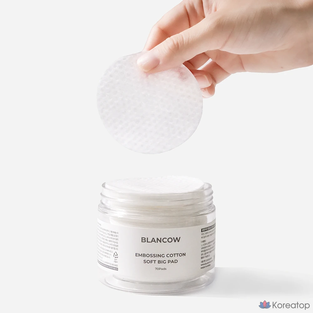 Пэды для лица Blancow 100% Vegan Cotton Pad, 70 шт.