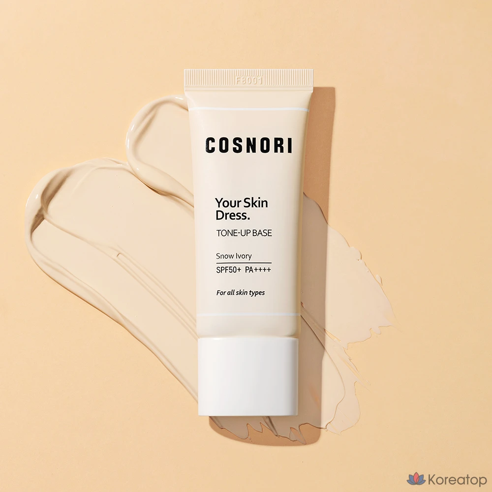 Тонер Cosnori Your Skin Dress Tone-Up Base, оттенок Snow Ivory, 1 шт.